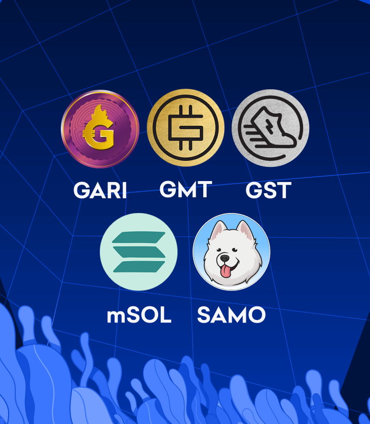 Trading for GARI, GMT, GST, mSOL and SAMO Starts April 29  – Deposit Now!