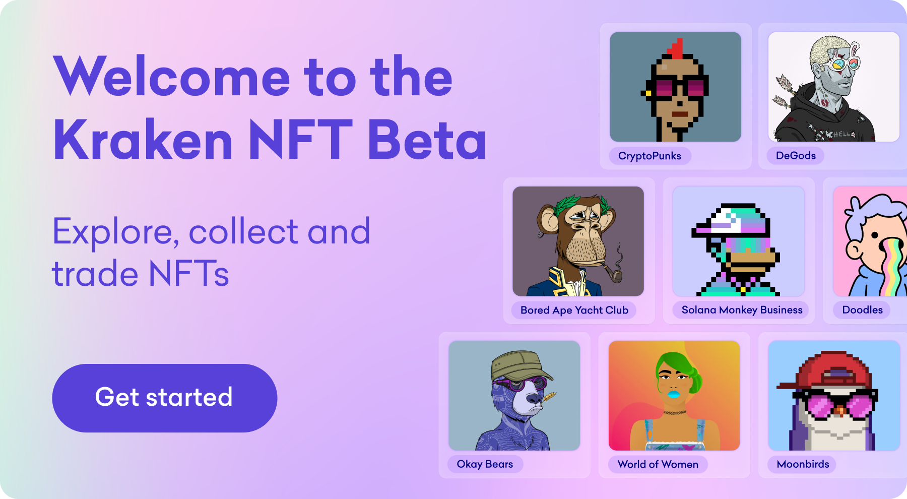 NFTbeta blog Open to all: Explore, collect and trade with the Kraken NFT Public Beta