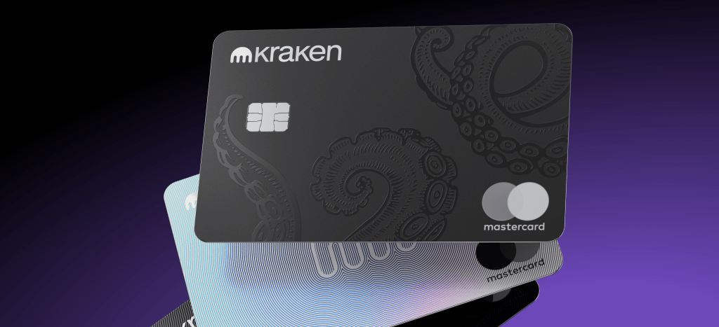Image of the Kraken Card with the Kraken logo