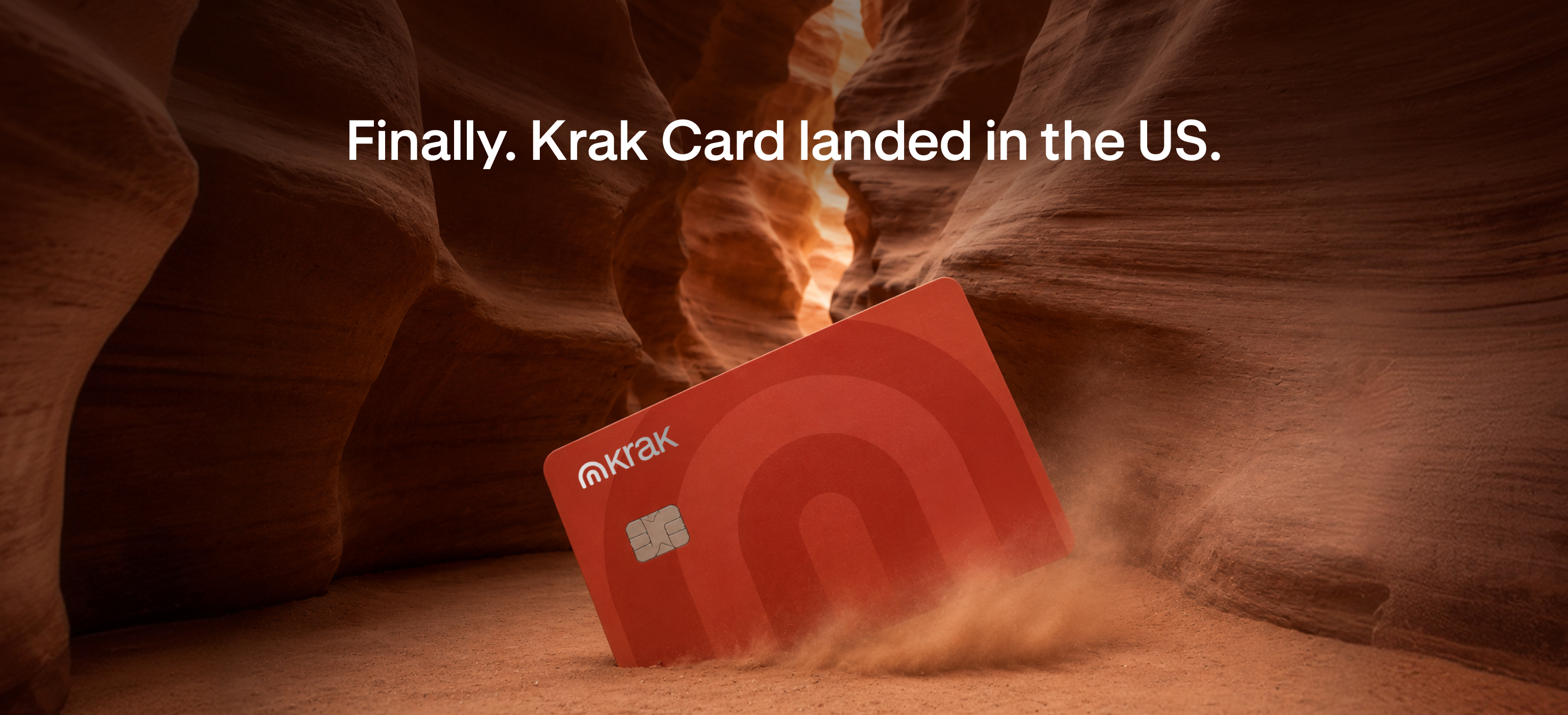 Official Krak Card US press image. Visa debit, Lead Bank / Stripe Issuing.